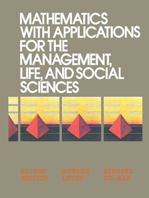 cover image of Mathematics with Applications for the Management, Life, and Social Sciences